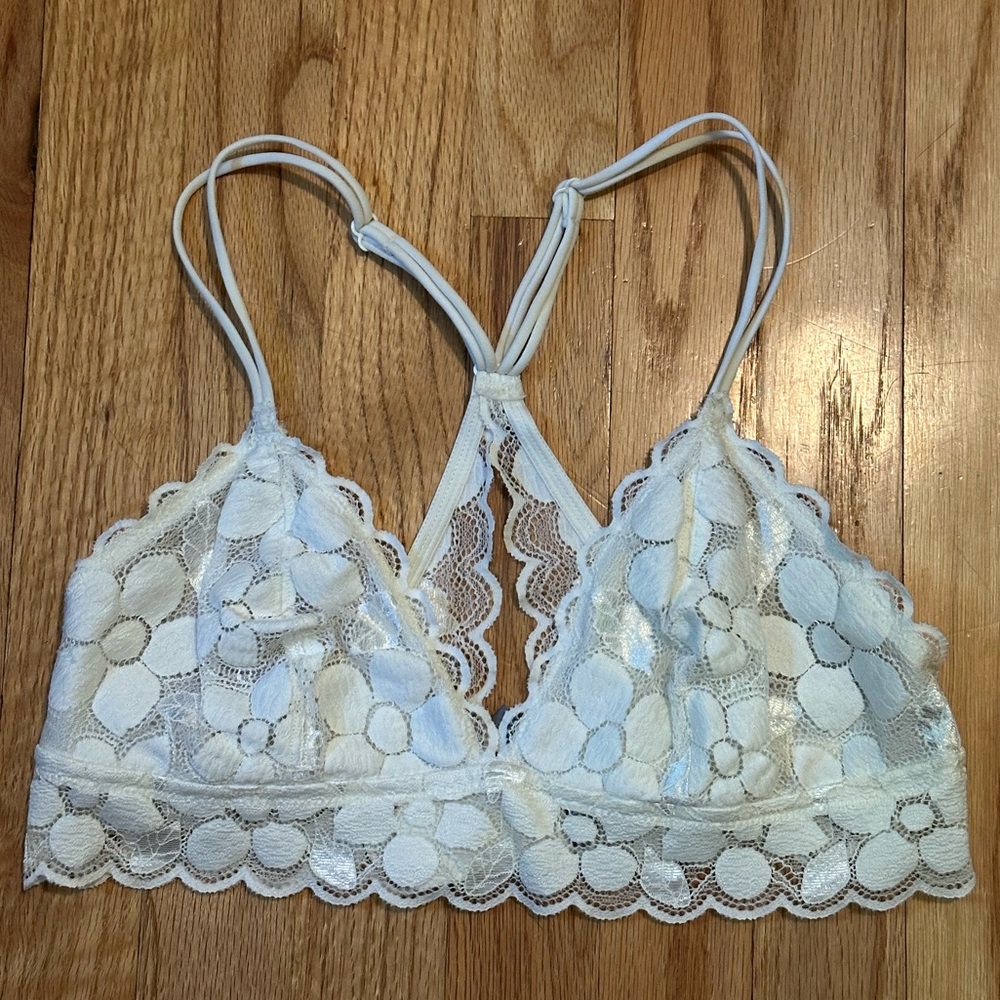 Aerie White Lace Bralette